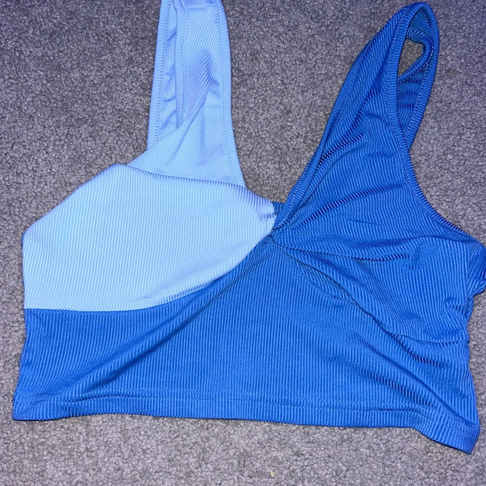 two color crop top